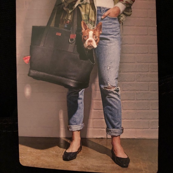 Reddy Canvas Dog Tote Carrier HEAVY DUTY with Built In Poop Bag Compartment NWT - Picture 6 of 9